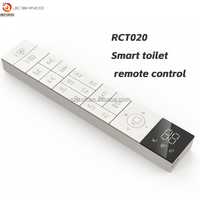 Télécommande intelligente pour toilettes JCXK 20 touches RF 433 MHz pour piles AAA, grands boutons, écran à affichage numérique, code fixe et code évolutif