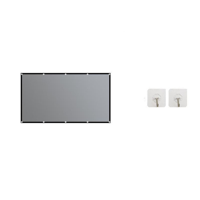 Portable Projector Screen Simple Curtain Anti-Light 60/70/80/100/120 Inches Projection Screens for Home Outdoor Office