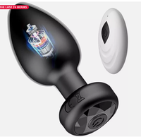 Vibrateur anal en silicone, 10 fréquences, télécommande, masseur de prostate pour homme/femme, rechargeable par USB, 100% étanche