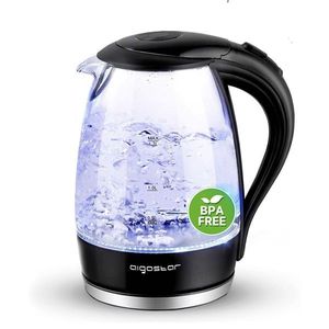 Bouilloire électrique Cristal 2200W 1,7L à ébullition rapide, sans BPA, arrêt automatique, protection contre l'ébullition à sec pour la maison - Product Image 1