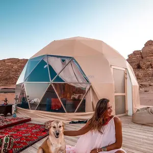 Luxo Luxus Camping Dome Zelt Hotel für Resort Multi-Size Optionale wasserdichte PVC-Kuppel