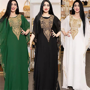 Spessa Africa medio oriente transfrontaliero abito popolare da <span class=keywords><strong>donna</strong></span> di <span class=keywords><strong>grandi</strong></span> dimensioni abito musulmano in pizzo ricamato <span class=keywords><strong>abbigliamento</strong></span> tradizionale musulmano - Product Image 5
