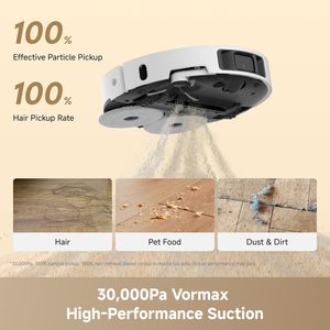 หุ่นยนต์ดูดฝุ่นถูพื้น L60 Ultra FE พร้อมระบบเทฝุ่นอัตโนมัติ ทำความสะอาดตัวเองได้ แรงดูด 30,000Pa ระบบนำทาง 360 องศา หลบหลีกสิ่งกีดขวาง รองรับ RV ทำความสะอาดแบบแห้ง - Product Image 1