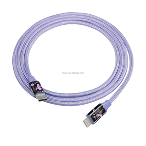 Câble de données de charge rapide <span class=keywords><strong>USB</strong></span> Type-C 5A de haute qualité OEM coloré en fibre de carbone bleue tressée en nylon pour <span class=keywords><strong>iPhone</strong></span> - Product Image 2