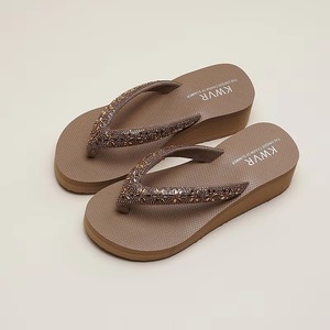 Summer Beach Women's Luxurious Designer Flip-flops - <b>Soft</b> <b>Shoes</b> - High-quality Open-toe Thick-soled Slip-on Sandals - Product Image 1