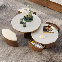 Goldtop Türkei Bianco Dolomiti Marmor Esstisch Minimalistisches Design Langlebig Wasserdicht Oval Wohnmöbel Hotel Wohnzimmer