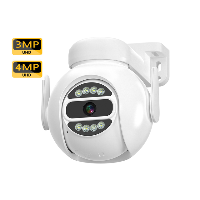 DUOMEI Tuya 4mp Full HD 1080p Waterproof Ip65 Color Night Vision Ai Human Motion Detection Wi-Fi 6 Dual Band Ptz Security Camera