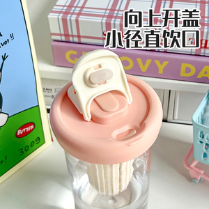 Dual Drink Fruit Tea Cup With Infuser Portable Plastic Straw Cup Cold Brew Lemon Tea Water Separator Gift Cup - Product Image 3