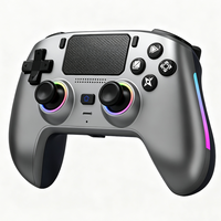 Manette RGB sans fil avec vibration, programmable, bouton Turbo 6 axes, capteurs Hall, joysticks pour jeux PS5/PC/Steam/TV