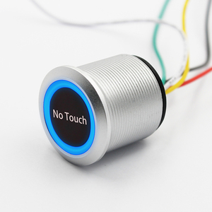 Mini Touchless <strong>Button</strong> Small Plastic Door <strong>Switch</strong> Exit <strong>Button</strong> NO NC Interface Door Release Fireproof Material <strong>Switch</strong> - Product Image 1