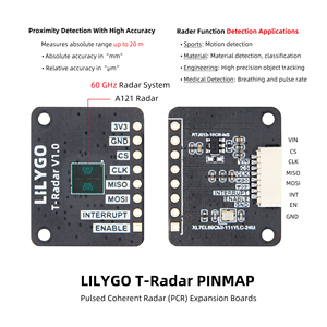 Lilygo t-Radar A121 60 GHz bảng mở rộng pcr hệ thống Radar mạch <span class=keywords><strong>l</strong></span>ạc xung áp dụng cho Bộ dụng cụ mô-đun điện tử lilygo <span class=keywords><strong>L</strong></span> - Product Image 5