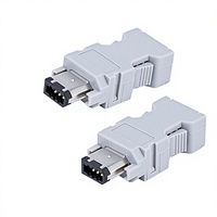 Connecteur mâle servo 1394-6P à verrouillage automatique pour câble d'encodeur, joint de servomoteur, contact PBT, usage industriel, emballage en sachet et en boîte