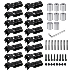Car Roof Rack Mounting Pipe <b>28mm</b> Aluminum Iron Clamp With Bolt For Roof Mount Installation - Product Image 2