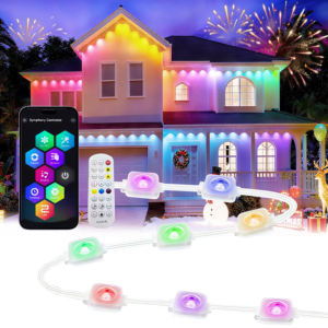 150 футов Водонепроницаемые светодиодные пиксельные огни IP67 Перманентный уличный Рождественский свет для крыши дома карниза сада наружного использования - Product Image 6