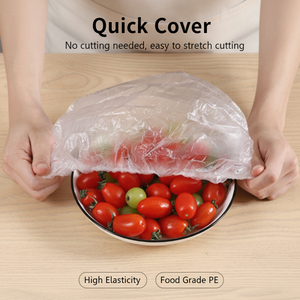 Housses en plastique <span class=keywords><strong>Miaosen</strong></span> Yirui - Film étirable jetable avec bords élastiques résistant à la chaleur (-60-100°C) pour les restes alimentaires - Product Image 2