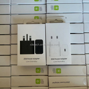 Adaptador de Corriente USB-C PD de 25W <span class=keywords><strong>Original</strong></span> de Fábrica T2510 con Enchufe EU, UK, US, Carga Súper Rápida y Bajo Consumo <span class=keywords><strong>para</strong></span> <span class=keywords><strong>Samsung</strong></span> S26, S25, S24+ - Product Image 1
