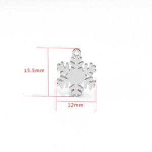In Acciaio Inox Lucidato A Specchio FAI DA TE Piccolo Carino <span class=keywords><strong>Fiocco</strong></span> <span class=keywords><strong>di</strong></span> <span class=keywords><strong>Neve</strong></span> <span class=keywords><strong>di</strong></span> Fascini per il Giorno <span class=keywords><strong>Di</strong></span> Natale - Product Image 2