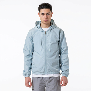 Streetwear <b>Light</b> Weight <b>Men</b> Casual Nylon Cargo <b>Jackets</b> Custom Windbreaker With Hood for <b>Men</b> - Product Image 1
