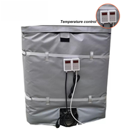 Gaine chauffante pour IBC 200L/1000L avec thermostat numérique réglable, élément chauffant flexible pour fûts d'huile