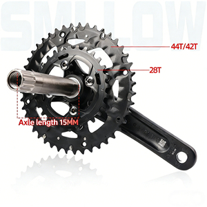 <span class=keywords><strong>Prowheel</strong></span> MTB Hollowtech Crankset 42-28T 44-28T Ensemble de pédaliers à double chaîne avec dérailleur avant - Product Image 2