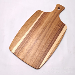 Tabla de cortar de madera de acacia rectangular con asa para cocina doméstica - Product Image 3