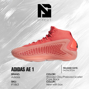 Ae 1 'georgia Red Clay' Chaussures de basketball montantes en maille respirante à lacets, baskets de <span class=keywords><strong>sport</strong></span> de luxe - Product Image 6