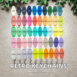 Wholesale <strong>Vintage</strong> Retro <strong>Hotel</strong> <strong>Keychains</strong> Custom Blank Plastic Metal Motel <strong>Keychains</strong> - Product Image 2