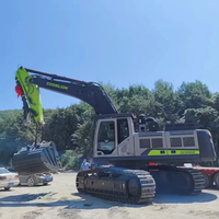 Excavator hidrolik spesialis pertambangan berat ODM ZE550GK 53,5T dengan mesin Cummins X12 343kW, motor hidrolik Kawasaki, dan kontrol E-COT untuk pertambangan.