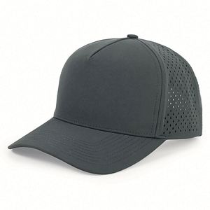 Casquette de baseball personnalisée en gros à 5 panneaux, perforée au laser, haute visibilité, avec porte-t-shirt, imperméable, personnalisable - Product Image 2