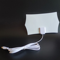 Antenne TV HD d'intérieur sans amplificateur, gain 5dBi, câble de 3m, multibande VHF/UHF DVB-T pour usage domestique