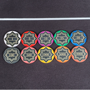 Jetons de <span class=keywords><strong>poker</strong></span> personnalisés en céramique avec noyau en fer robuste, 40 mm, 12 g, solides et lestés, pour le jeu de Blackjack, valeur personnalisée, prix en gros - Product Image 3