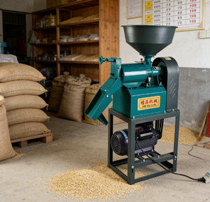 Molino de arroz de buena calidad con bandeja, molino de trigo, pelador de <span class=keywords><strong>cereales</strong></span>, desgranador de arroz con placas - Product Image 1