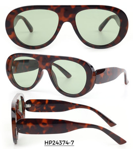 HP24374 OEM UV400 Fashion Sun Glasses 2026 Trendign Eyewear Manufacturer Oversized Custom Logo <strong>Sunglasses</strong> for Men and Women - Product Image 3