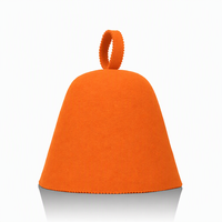 Chapeau de sauna et spa en feutre de laine mérinos 100 % pure, réutilisable, doux pour la peau, coloré, épaisseur 3 mm, pour adultes