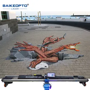 BK-GW32F Highly Resolution 3D 5D Photo Ink Print on Glass Wood Tile Absorption Automatic floor Printer