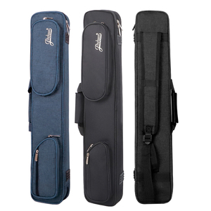 Modello di base può essere personalizzato semplice 7 fori 3*4 tessuto impermeabile portatile portatile <span class=keywords><strong>snooker</strong></span> cue bag morbida da biliardo cue case - Product Image 2