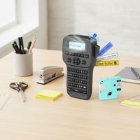 Étiqueteuse LM1600 avec ruban, machine à étiquettes Bluetooth avec ruban, modèles de symboles et d'icônes multiples, écran rétroéclairé
