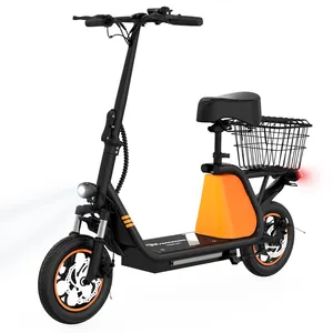 EU Stock ELECTRIC SCOOTER MIT SITZ 2 Farben 400W Falt-E-Bike LIGHTWEIGHT COMUTING Elektro fahrrad