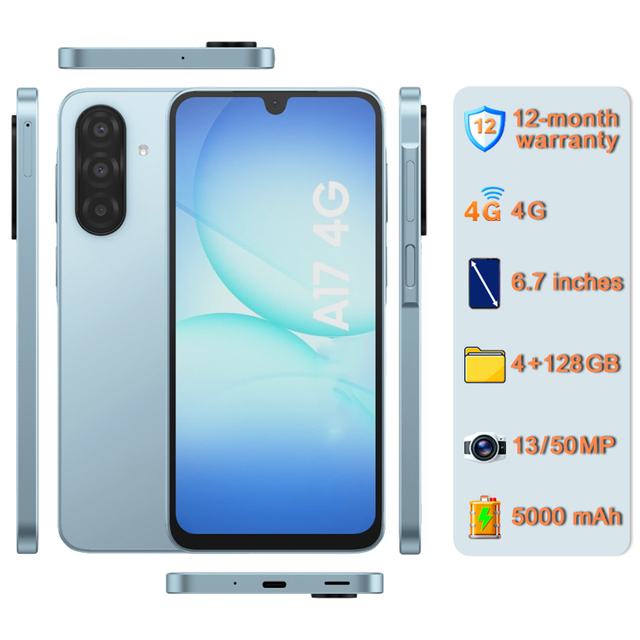 Wholesale 100% Original Mobile Phones A17 128GB  [50MP Camera] [Dual SIM Card] Unlocked Global Version 4G Smartphone SM-A175