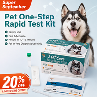 Test combiné Parvovirus/Giardia CPV/GIA Canin – Kit de détection vétérinaire rapide triple en une étape pour hôpitaux vétérinaires