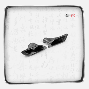 Par de conductos de aire de refrigeración de frenos de carbono seco Premium GT4 para BMW F80 M3 F82 M4, pieza de disipación de calor para frenos de pista en el parachoques delantero. - Product Image 1