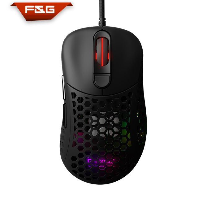 High-end 6D Lightweight Gaming Mouse with Paracord Cable and 16000dpi