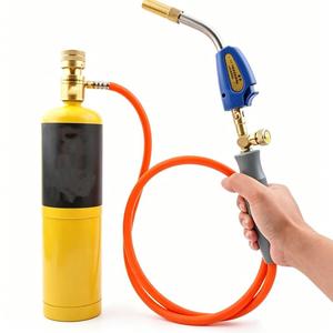 Antorcha de Soldadura y Corte MAPP de Propano y <span class=keywords><strong>Butano</strong></span>, Encendido por Ignición, <span class=keywords><strong>para</strong></span> HVAC, Soldadura de Tuberías de <span class=keywords><strong>Cobre</strong></span>, Reparación Manual, Antorcha de Aleación de Aluminio 6061 - Product Image 2