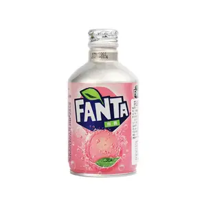 Bebidas importadas Fanta300ML bebidas exóticas de melocotón blanco para bebidas gaseosas frescas baratas