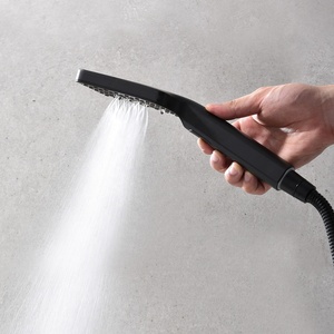 Juego de Ducha Musical Oculto Negro para Baño, Mezclador de Ducha Cuadrado Multifunción con Cabezal de Ducha LED de Masaje, Sistema de Ducha de 24 Pulgadas - Product Image 6