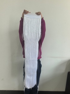 Frange in Tessuto di Seta Poliestere Lucido di Alta Qualità, 150cm 59 Pollici, Extra Lunghe e Sottili per Decorazioni di Abiti di Lusso - Product Image 5