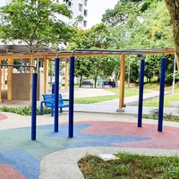 Nouvelle barre de fitness en acier galvanisé écologique et durable pour adultes et enfants, entraînement de musculation en plein air, jambes, dos, tronc