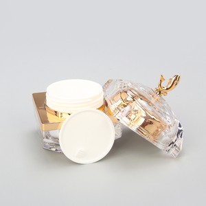 Ensembles d'emballage de soins de la peau du visage bouteilles 30ml 40ml 60ml 120ml carrés acryliques vides pots de soins cosmétiques de luxe - Product Image 5