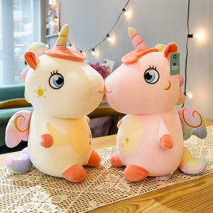 หมอน2025ยัดไส้ยูนิคอร์นสีรุ้งน่ารักของเล่นตุ๊กตาม้า - Product Image 5