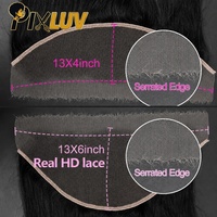 Cheveux humains bruts pré-épilés, noués à la main, avec base en peau fine, lace HD invisible effet fondant, disponibles en frontals complets 13x6 13x4 et closures 13x4 5x5 6x6 7x7